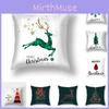 Cushion Merry Christmas Cover Xmas Home Sofa Throw Pillow Case Printing Garnish