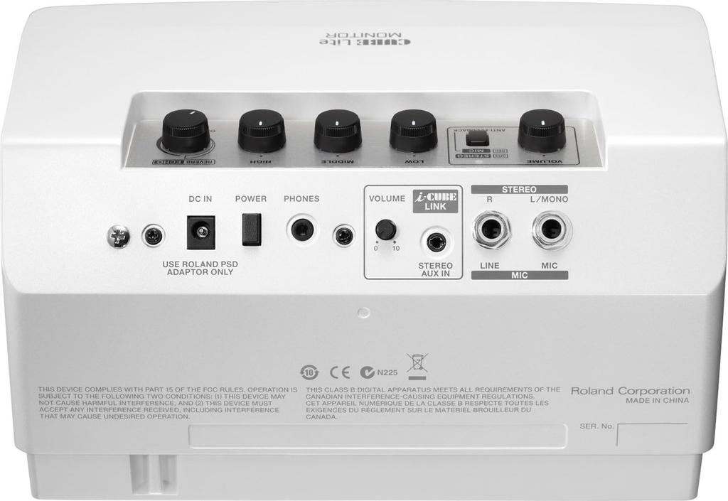 Amplificador de monitor estéreo Roland CUBE Lite MONITOR CUBE-LM-WH
