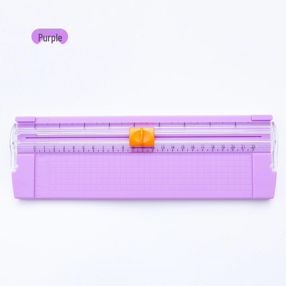 A5 Two-Way Plastic Paper Cutter for Students - Ideal for Handmade Crafts and Scrapbooking