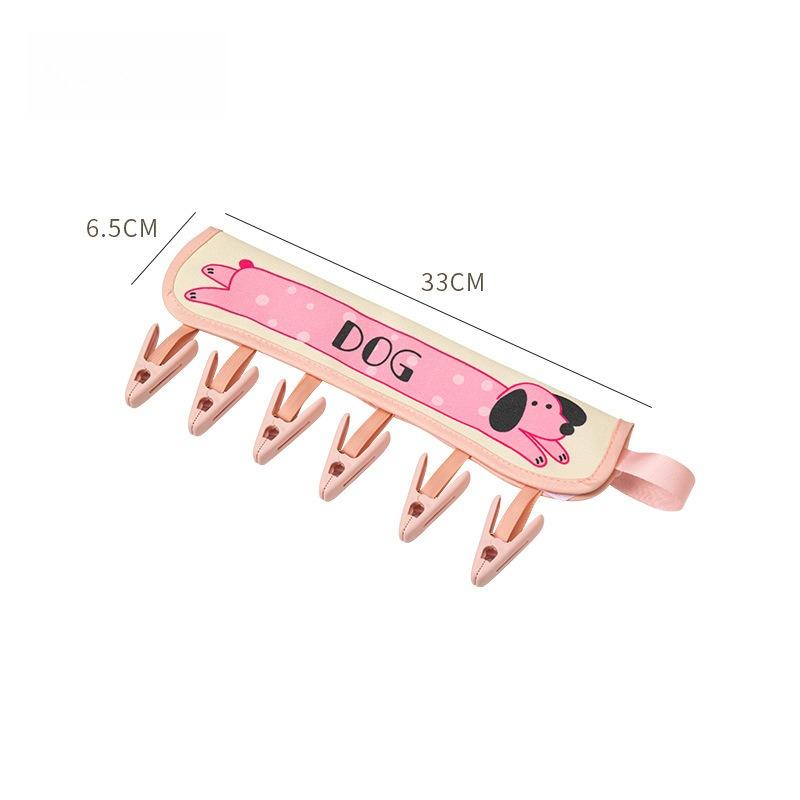 Portable Hangers Go Out To Dry Clothes Travel Hotel Underwear Socks Clips Folding Drying Racks