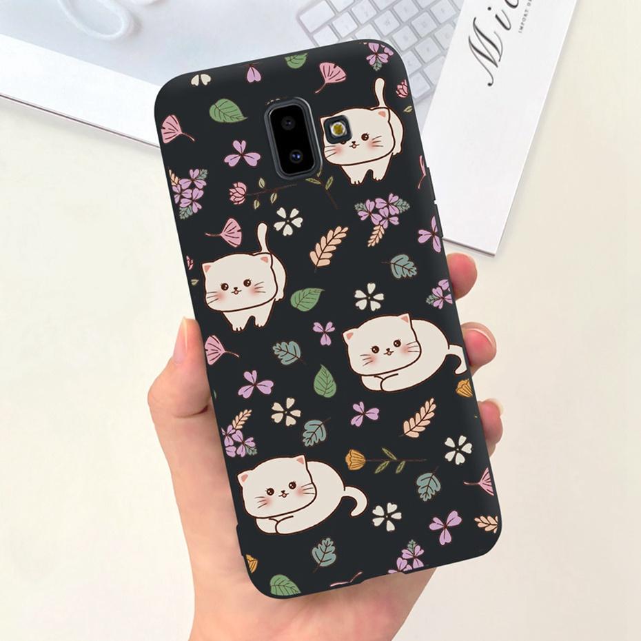 Handyhülle für Samsung Galaxy J6 Plus 2018 Niedliches Tier Cartoon Süßigkeitenfarbe Weiches Silikon TPU Hülle für Samsung J6 J 6 J6Plus