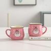New Mini Christmas Mugs Couples Ceramic Cups Kawaii Santa Claus Figurines Creative  Gift For Office Home Milk Coffee Tea Cup
