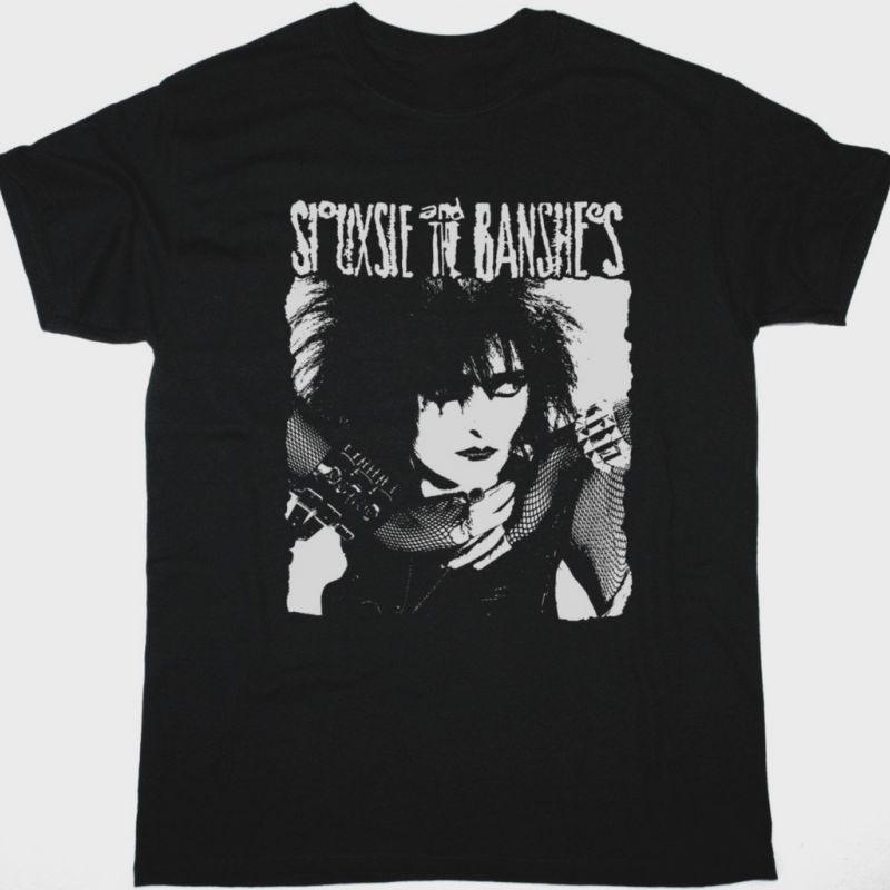 Retro Siouxsie and the Banshees Band Cotton Black T Shirt Full Size TU544 S