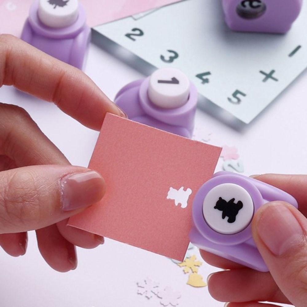 Paper Trimmer Kindergarten Embossing Punches Mini Paper Puncher Gift Card Punches DIY Hole Puncher