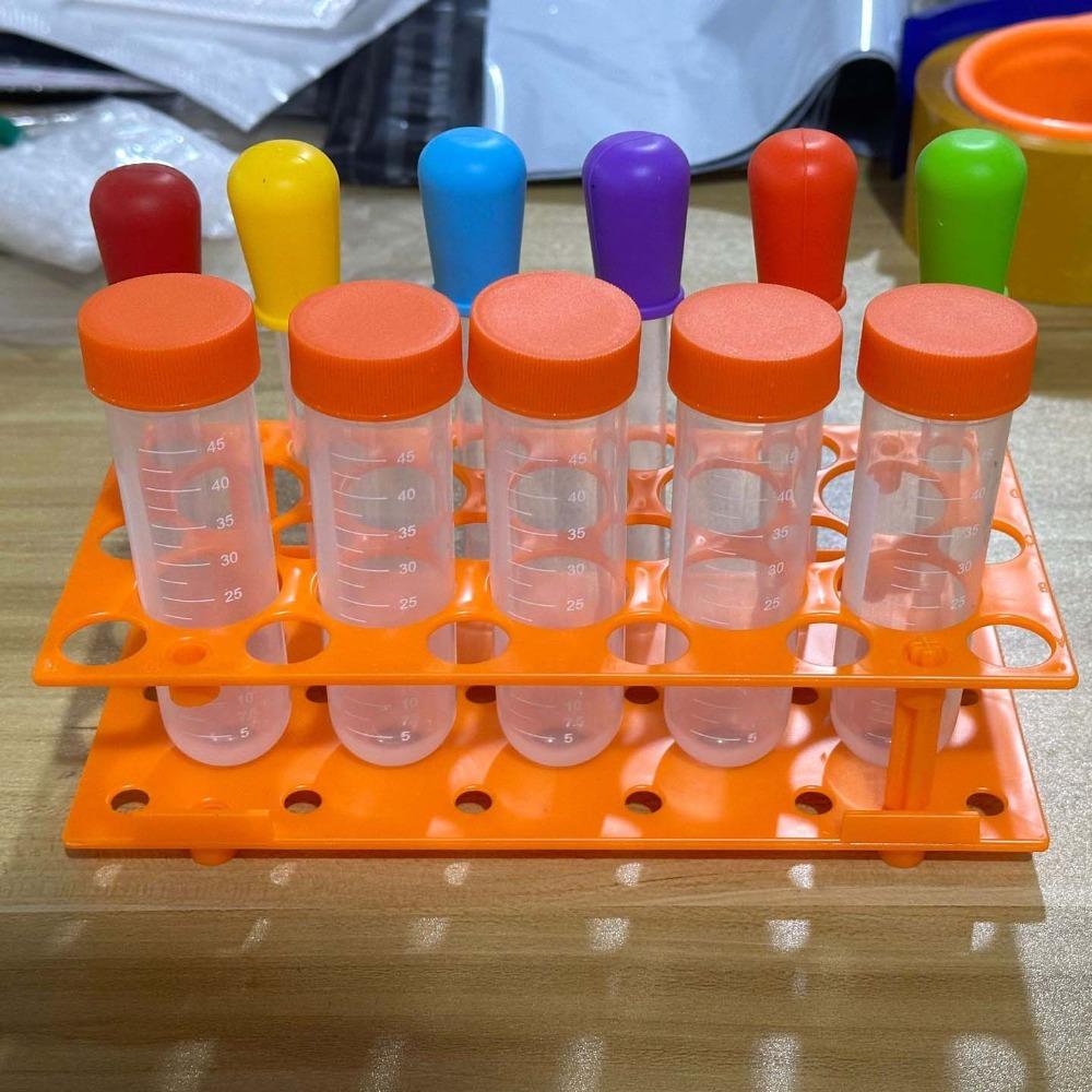 Learning Plastic Droppers Centrifuge Tube Holder Science Test Tubes Kids Test Tubes  Student Use