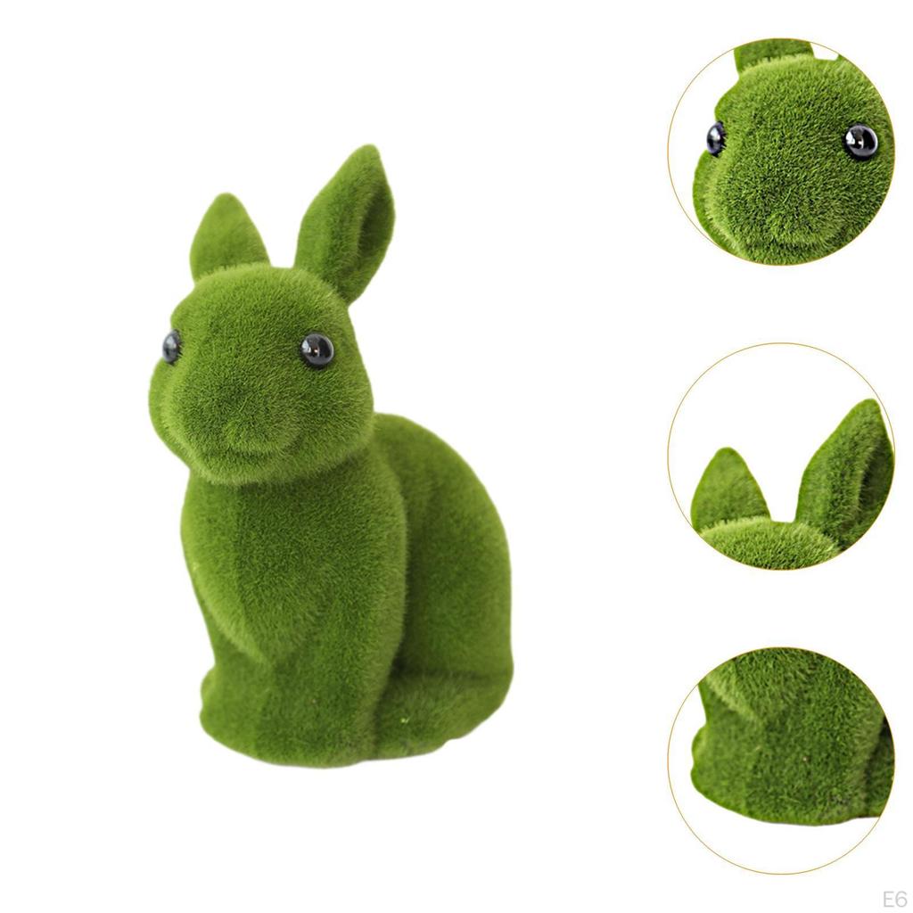 Easter Bunny Statue Garden Ornament, Farm Festival Micro-landscape Decor Simulation Rabbit Sculpture
