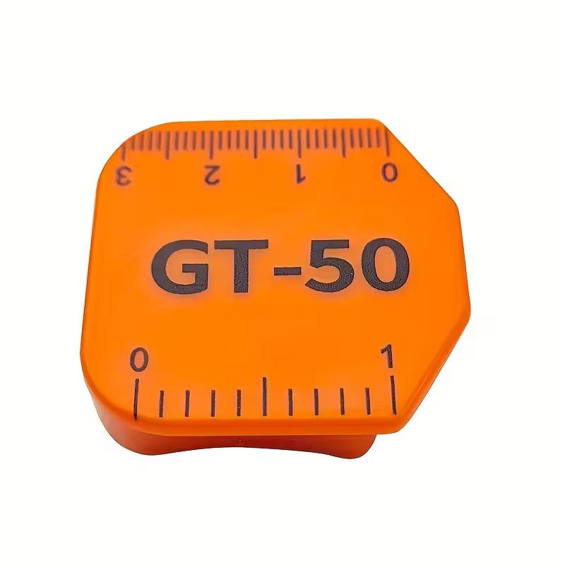 

1PC Polygonal Plastic Magnet Cloth Gauge Anti-roll Edge Stopper, Sewing Machine Accessories with Scale Multi-function Positioner оранжевый