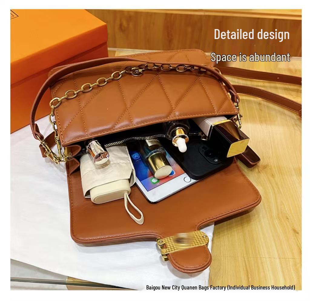 2025 Stylová lesklá taška přes rameno: Všestranná evropská a americká móda pro ženy