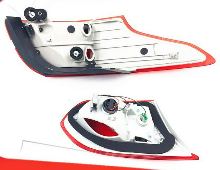 Compatible Taillight Assembly & Cover for 2015-2018 Ford Focus Sedan: Brake & Reversing Lights