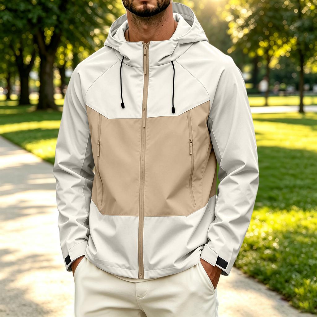 Men's Outdoor Sports Jacket Windbreaker for Hiking Running and
