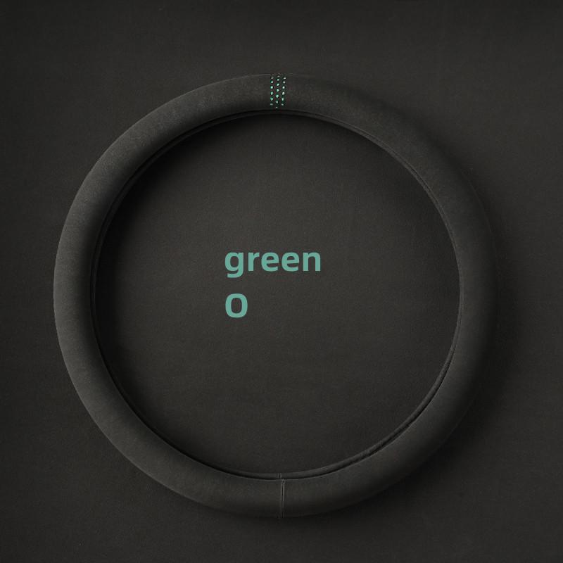 

Замшевый чехол на руль для всех сезонов, ультратонкий, нескользящий, D-образный, круглый, дышащий протектор руля автомобиля