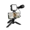 LogiLink Vlogger Kit: Tripod, Microphone, LED Light, for 4.7-7 Smartphones