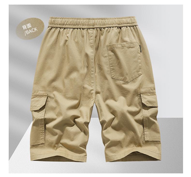 Men's Large Cotton Casual Work Shorts - European & American Summer Style