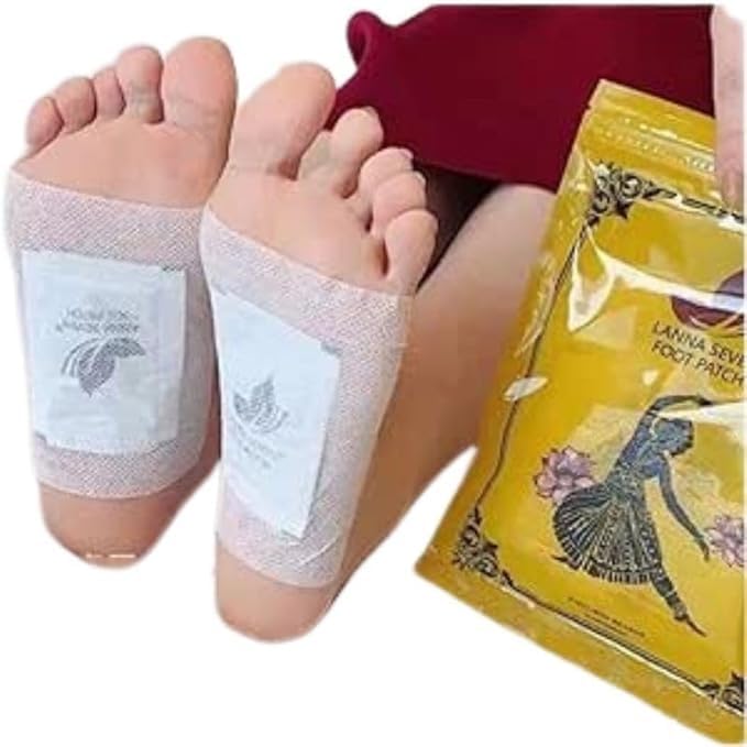 Foot sheet mugwort tree sap patch turns brown next day when applied 25 pieces (12 uses both feet) Decorative