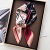 Women Square Scarf Silk Imitation Floral Print  Neckerchief Bandana Lady Shawl Scarves Wrap Head Hair Band Ties
