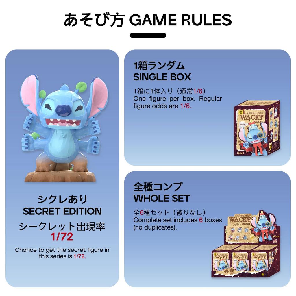 TOP TOY Disney Mischievous Diary Series Box of Gachapon Blind Box Figures Soft Vinyl PVC Premium Toys Birthday Gift Stitch Christmas Gift Stitch's 2.0