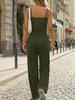 2026 Women's Casual Set: Solid Color Camisole & Wide-Leg Pants 2-Piece Outfit