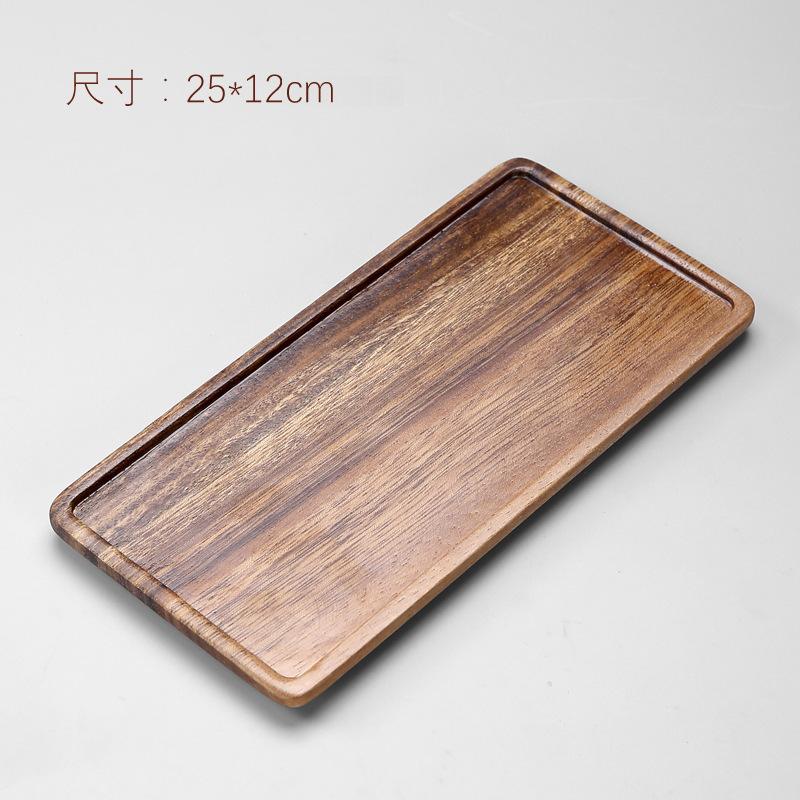 Walnut tray solid wood tea tray dried fruit tray simple hotel tea tray rectangular square dry brewing table