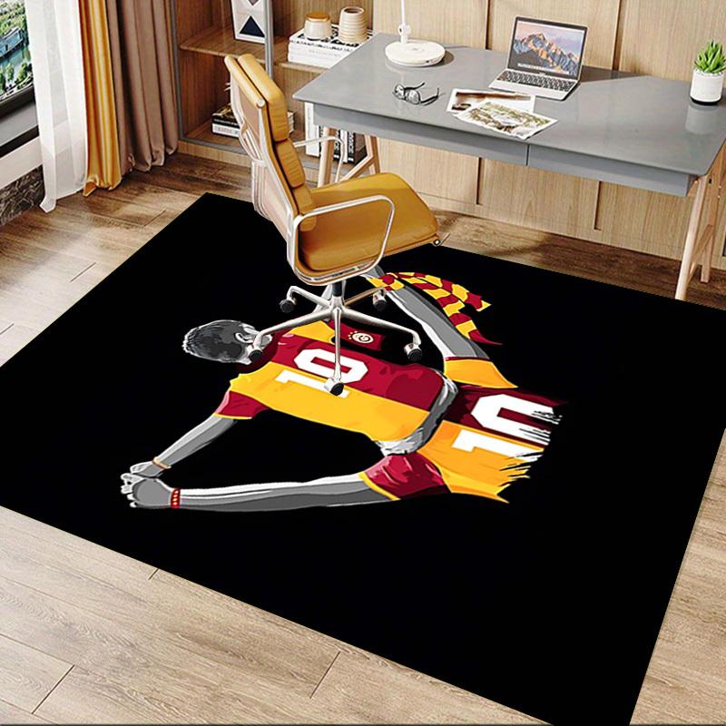 1PC Footballer, Scarf Extra Large Non-Slip Floor carpet, Office, family, bedroom, Studio - Large Area Rug Indoor Rugs, Vibrant Colors-A280