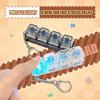 Mechanical Keyboard Switch Tester Keychain Fidget with LED Light DIY Keycap Stress Relief Clicker for Office Desk Anxiety Gift