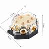 1 in 5 Way Out Power Distributor Block Outlet 1 * 2GA+2*4GA+2*8GA Fuse Holder  Automobile Vehicle