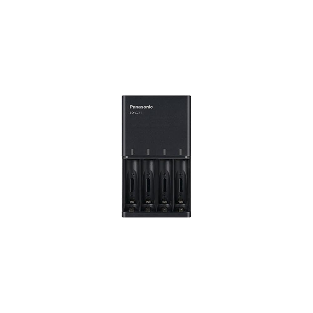 Panasonic (Amazon.co.jp Exclusive) Panasonic Charger for AA and AAA Batteries, Black BQ-CC71AM-K