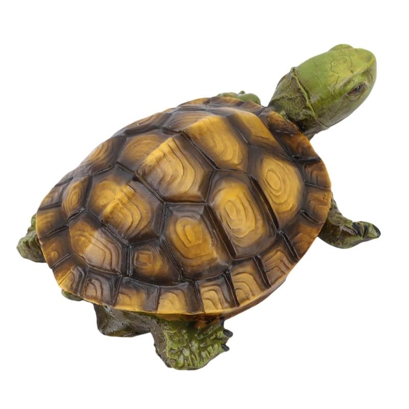 Floating Resin Tortoise Figurine Pond Statue Outdoor Accessories Float Tortoise Funny Craft for Garden Park Pool Pond