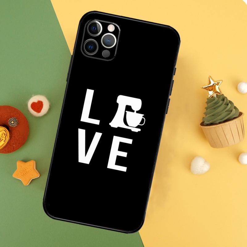 Love Baking Chef Knife Funda For iPhone 11 12 13 14 16 15 Pro Max Mini XS Max X XR SE2 7 8 14 16 15 Plus Phone Case