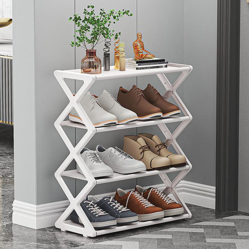 Home Furniture X-shaped Shoe Rack Multi-Tier Storage Organizer For Sneakers Organizer Cabinets Waterproof Assembled Shoe Cabinet