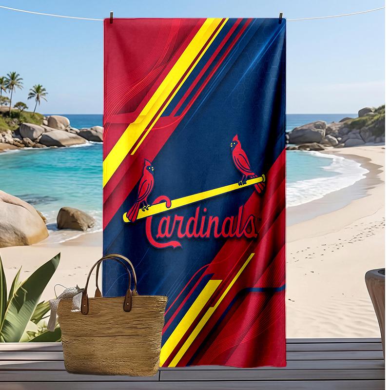 St. Louis Cardinals Print Beach Towel Soft Portable Quick?dry Towel For Pool Summer Vacation Outdoor Sport