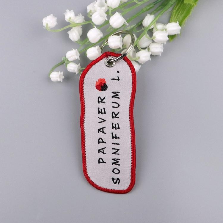 Lovely Embroidery Flower Key Holder Practical Decorative Item Wallet Keychain Pendant Charm For Travel And School