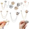 Korean Luxury Rhinestone Crown Brooch Pin Men's Brooches Jewelry Garment Accessories for Men Jewelry Accessories