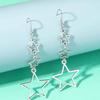 European & American Cross-Border Fashion Star Earrings: Stylish Hollow Five-pointed Design for Women - Trendy Fresh Accessory