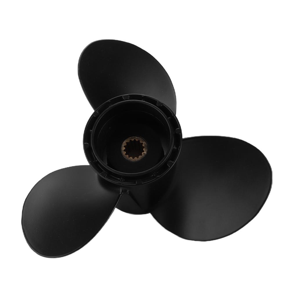 Outboard Propeller 3 Blades 10 1 4in Diameter 14 Tooth Aluminium Alloy Replacement for Johnson 15‑35HP