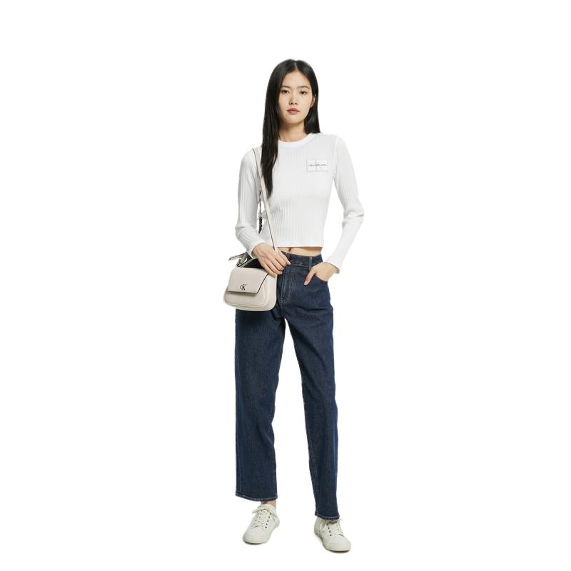 Calvin Klein Fashion Minimalist Metal Logo Detachable Shoulder Strap Flap Synthetic Leather Handheld Shoulder Crossbody Bag Women Bags DH3272-137
