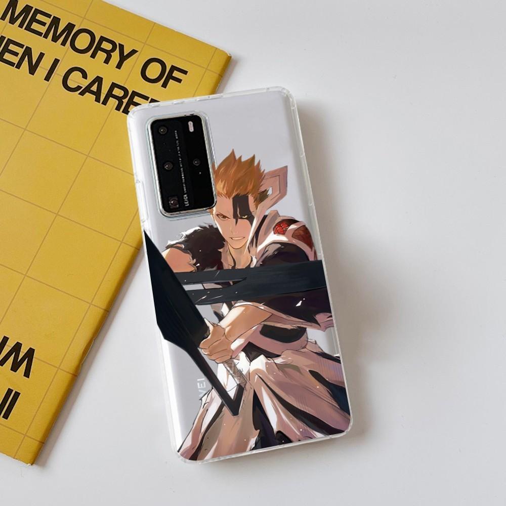 Anime Bleach Kurosaki Ichigo Phone Case for Samsung S10 20 22 23 A10 40 for Xiaomi10 Note10 for Huawei P50 20 Honor60 70