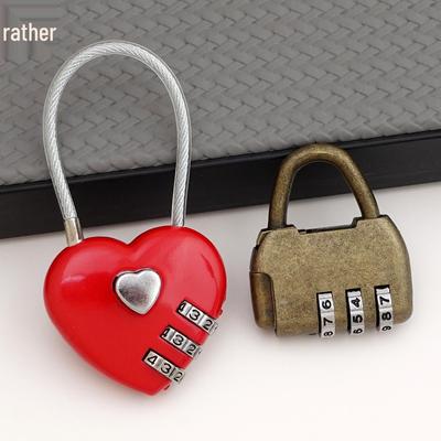 Heart-Shaped Love Lock Mini Bag with Password Lock - Cute Small Travel Suitcase Buckle Lock