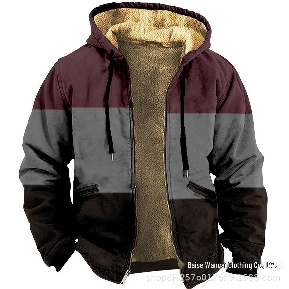 2025 Cross-Border Plus Velvet Thickened Winter Jacket for Men and Women - Warm, Padded Cotton Outerwear