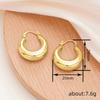 Thick Hoop Earrings, Women's Minimalist Thick Hoop, Daily Basic Jewelry Gifts
