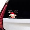 Santa & His Reindeer Car Glass Decal Vehicle Window Sticker Car Window Ornament Vehicle Accessories for Rear Window