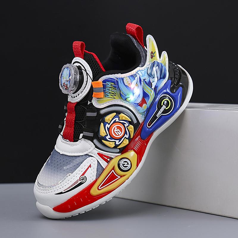 2026 Mode Alle Jahreszeiten Kindersport-Freizeitschuhe Heißer Verkauf Leichte Weiche Federnde Sohle Schuhe Drehverschluss Abriebfeste Kinder-Sneaker