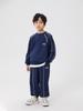 Kids' Autumn/Winter Hoodie & Sweatpants Set: Fleece-Lined Pullover for Boys & Girls