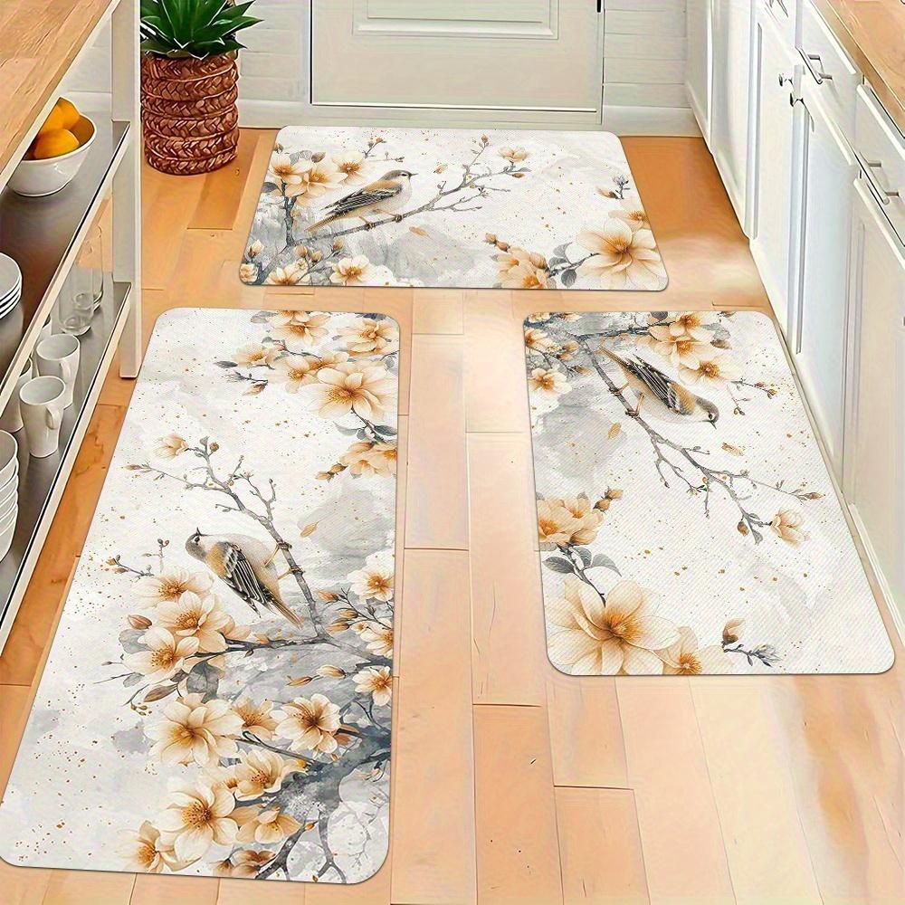 1Pcs Simple Ink Pattern Floor Mat Modern Kitchen polyester Rug Non-Slip Colorful Indoor Carpet, For Home Bathroom Bedroom Living Room Decor