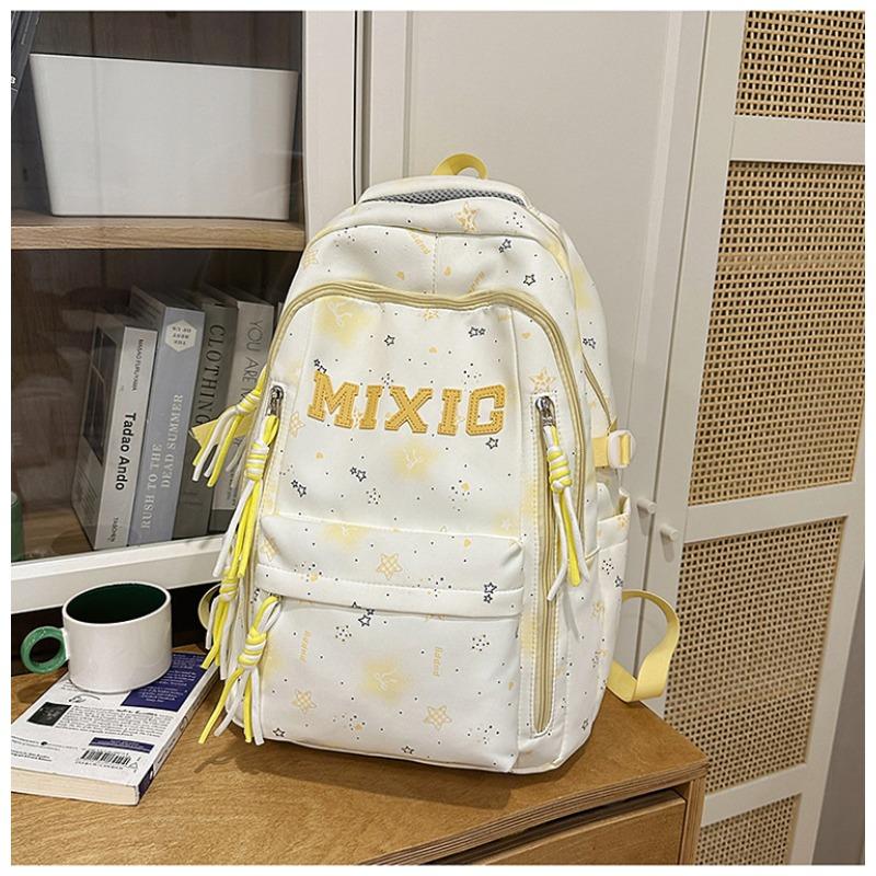 School Bag Women's New Japanese Ins High Value, Fresh and Sweet Star Make-up Bag, Light and Large-capacity Backpack