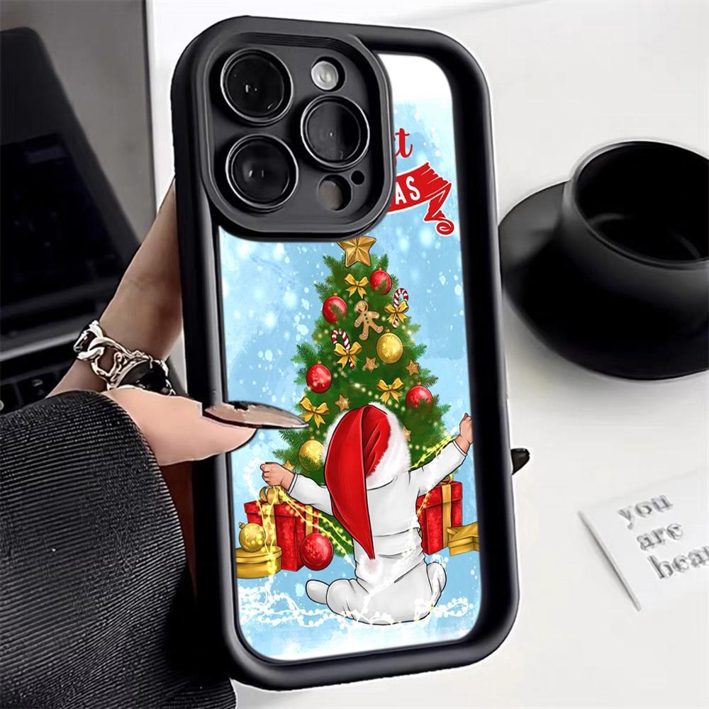 Ae108 Happy New Year Merry Christmas Phone Cases for Xiaomi 14T 12 11 Lite 5G NE Redmi 13C 14C 9a A3 Note 12 Pro 11s Angel Eye Ladder Protective Cover