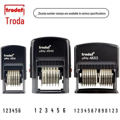 Zhuoda Regulowany Samotuszujący Stempel Numeracyjny 4836/4846/48313 (0-9)