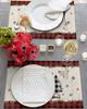 Christmas Tree Buffalo Plaid Placemats Set of 5 Christmas Placemats  Place Mats for Dinner Kitchen Table Party Home Decoration