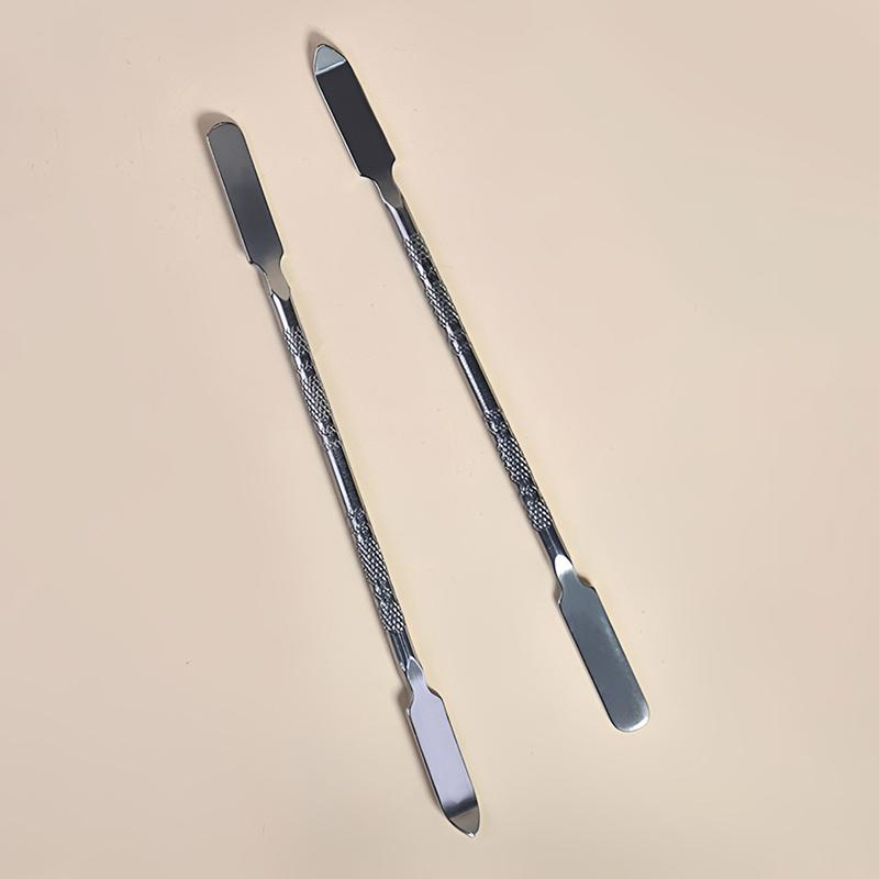 Stainless Steel Color Palette Cosmetic Coloring Tray Makeup Stick Ring Blending Palette Base Set