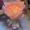 1 sada DIY Tulipán kytice Ručně vyráběná LED umělá květinová dekorace DIY Luminous Desktop Ornament Valentýnský dárek Dárek k narozeninám