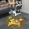 1PCCat Star Office Round Area Rug,  Mat Suitable For Office, Under Office Chairs Bedroom Living Room Home Decor, Room Deco
